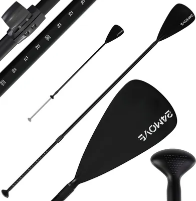 Produktbild von 24MOVE® Paddel Einzelpaddel Stechpaddel für SUP Stand Up Board, Kajak, Leicht aus Aluminium 210cm, verstellbar schwarz