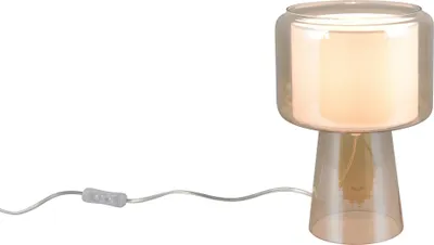 Produktbild von Trio 519900113 Rocka E14 Tischleuchte ⌀20cm Amberfarbig