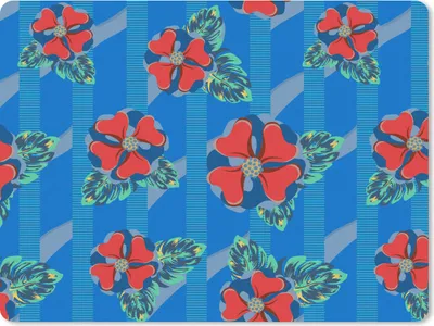 Produktbild von MuchoWow® Mauspad Mousepad Hibiskus - Hawaii - Rot - Muster - Blume 23x19 cm - Mousepads - Maus Mat - Pad - Mausunterlage - Schreibtischunterlage - Mauspad
