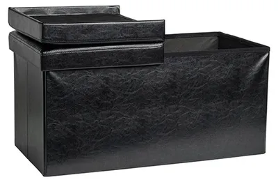 Produktbild von Echtwerk Sitztruhe Flex EW-FB-0444 schwarz Stoff 76,0 cm