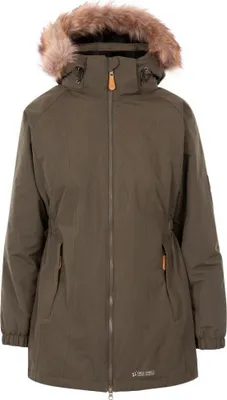 Image de Parka Trespass Celebrity pour femmes, isolée, coupe longue TP4190 (2XS) (rouge foncé)