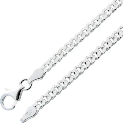 Produktbild von Panzerkette 3,2mm Panzerarmband Sterling Silber 925 massiv   60