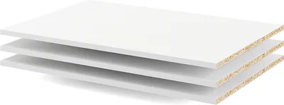 Produktbild von Veto 3 lose Ablagen für den Kleiderschrank weiss.