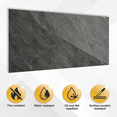 Obrázok produktu pre PVC obkladový panel 60 x 120 cm, vzhľad mramoru, renovácia, 4 kusy, Grau