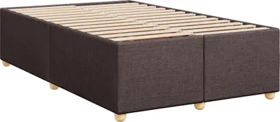 Produktbild von Bettgestell ohne Matratze Dunkelbraun 120x200 cm Stoff