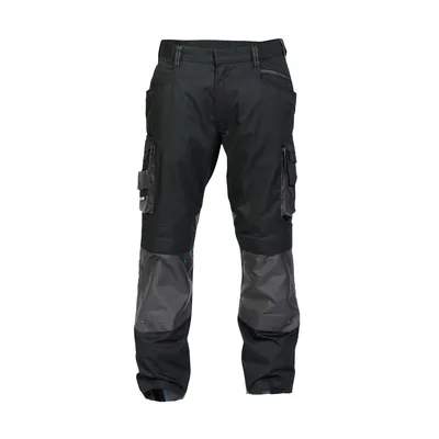 Zdjęcie produktu dla Spodnie robocze DASSY® Nova z kieszeniami na nakolanniki BLACK/ANTHracite GREY rozmiar 52 długość: STANDARD