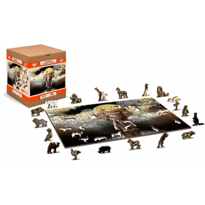 Produktbild von WOODEN CITY Holzpuzzle Elefantenträume 2in1, 300 Teile ECO
