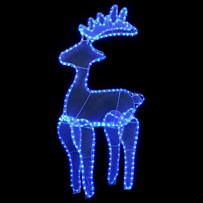 Produktbild von vidaXL Rentier Weihnachtsdekoration mit Mesh 306 LEDs 60x24x89 cm