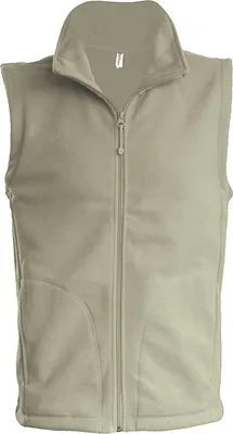Produktbild von Kariban Herren Fleece Jacke Weste Bodywarmer Übergangsjacke, Größe:3XL, Farbe:Beige