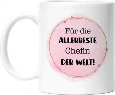 Produktbild von Für die allerbeste Chefin der Welt Tasse Geschenkidee Weihnachten Geburtstag Rente Ruhestand Abschied