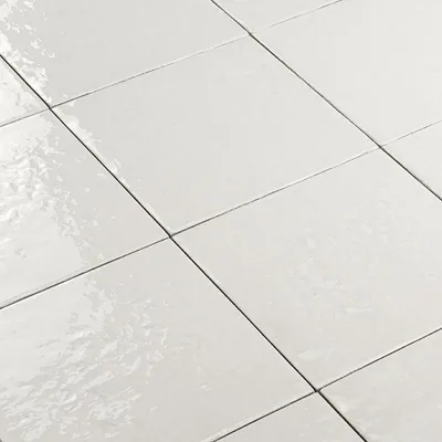 Produktbild von Fliese Fiji Weiß Weiß Glänzend | 15 x 15 cm | 0.54 m²/s