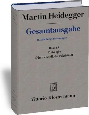 Obrázek produktu pro Gesamtausgabe. 4 Abteilungen / Ontologie. Hermeneutik der Faktizität