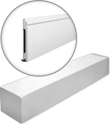 Immagine prodotto di NMC FL17-box WALLSTYL Noel Marquet 1 cartone con 7 strisce decorative Modanatura per pavimenti stile classico colore bianco | 14 m