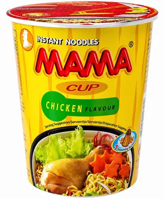 Produktbild von MAMA Oriental Style Instant Noodles Chicken Cup 70g, KI-generiertes Bild