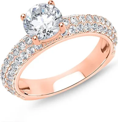 Produktbild von Ring von JEWLIX aus rosévergoldetem 925er Silber mit Zirkonia