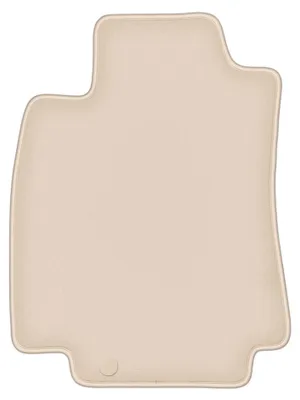 Produktbild von DURBAN Beige Velours-Fahrerfußmatte für Nissan Tiida C11 Schrägheck, Limousine (2004-2012)