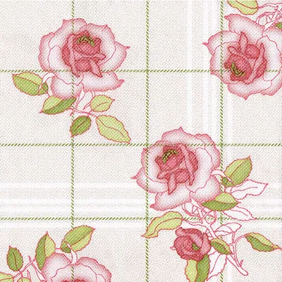 Produktbild von 50 Servietten "ROYAL Collection" 1/4-Falz 40 cm x 40 cm bordeaux "Berryrose"