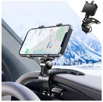 Obrázok produktu pre Držiak na telefón do auta – otočný – multifunkčný – univerzálny držiak na smartfóny – vhodný pre všetky smartfóny
