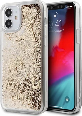 Image de Guess Guhcp12Sglhflgo Iphone12 Mini 5,4 Gold/Złoty Hardcase Glitter Charms