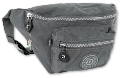 Produktbild von Bag Street Nylon Damen Herren Bauchtasche Gürteltasche grau 27x10x16 OTJ506K