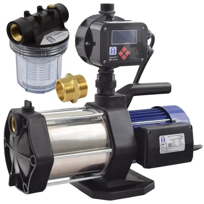 Produktbild von Agora-Tec® Hauswasserautomat Hauswasserwerk 5-1300-18DW-LCD-1L mit Pumpensteuerung und Vorfilter