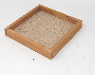 Produktbild von Dekotablett quadratisch 19x19cm aus Holz naturbraun CreaFlor Home