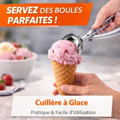 Image de Cuillère à Glace en Acier Inoxydable 24 cm