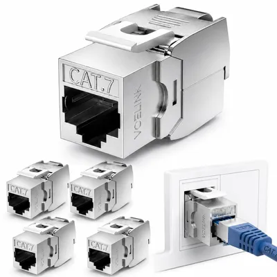 Cat7 Keystone Modul RJ45 10 Gbit/s 1000 MHz