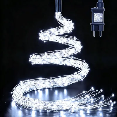 Obrázek produktu pro Světelná girlanda, délka 1 metr, 100 LED diod, vánoční osvětlení napájené ze sítě