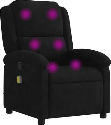 Obrázok produktu pre masážne kreslo vidaXL Black Velvet