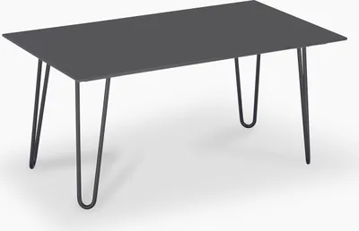 Produktbild von janEven Couchtisch FlairLine Anthrazit Rechteckig Hairpin Beine 80 x 115 cm