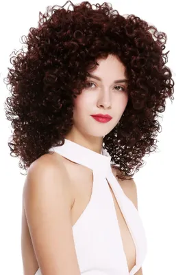 Produktbild von WIG ME UP Perücke Lace-Front Mono Locken Volumen Dunkelbraun Rotbraun DW2531-MF-44-2SP35