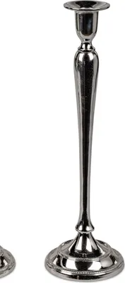 Produktbild von Stabkerzenhalter Leuchter für Spitzkerze ALU KLASSIK H. 32cm silber Formano WA