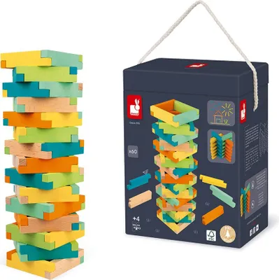 Immagine prodotto di Kit di costruzioni in legno JANOD con sagome 60 pezzi.