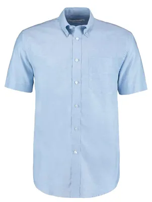 Image de Kustom Kit - Chemise pour hommes - Travail à manches courtes LT3924 (41,5 cm) (bleu clair)