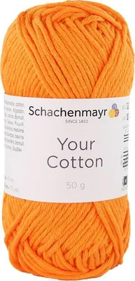 Produktbild von Schachenmayr Your Baumwolle 00023 Tangarine Strickgarn
