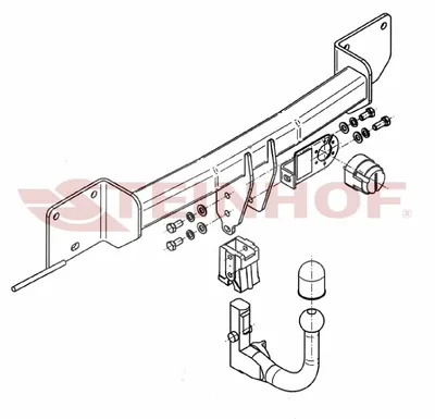 Produktbild von Z545978 Anhängerkupplung passend für BMW 1 Seria 2007-2011 abnehmbar