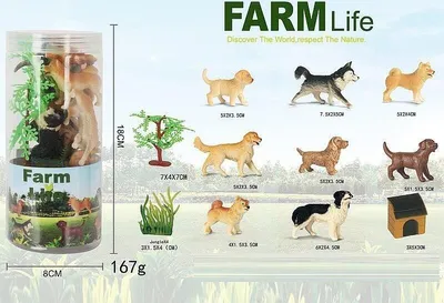 Produktbild von Hunde mit Hundehütte und Zubehör (Spielzeug, Figuren)