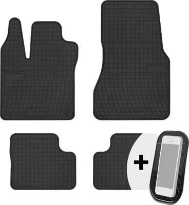 Immagine prodotto di Tappetini in gomma per auto Tappetini per auto su misura set da 4 pezzi - adatto per Renault Twingo III Smart Forfour II dal 2014