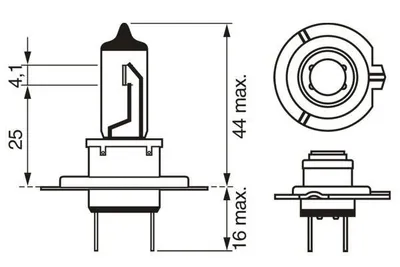 Produktbild von H7 BOSCH Lampen Autolampen 12V 55W 1 987 301 441