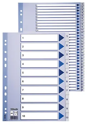 Produktbild von Esselte Plastic indexes
