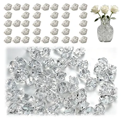 Productafbeelding van Dekorstenen - 800 stuks - Transparante acryl decoratieve diamanten, "Muggelsteine"