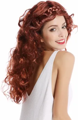Produktbild von WIG ME UP Perücke geflochten lang rot-braun lockig 91240-ZA340A/ZA24A