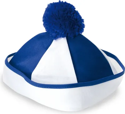 Produktbild von Bobbymütze blau weiß Fasching Karneval Halloween Verkleidung Mütze Bobby Seemann
