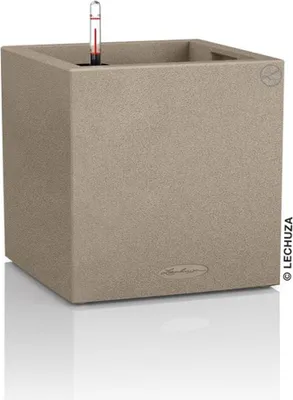 Obrázok produktu pre LECHUZA Canto Stone 40 low, Vysadzovač, Voľne stojace, Polypropylén (PP), Béžová, Piesková, Kocka, Vnútorná / vonkajšia