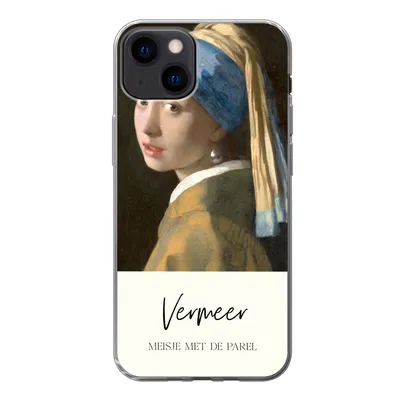 Produktbild von MuchoWow® Handyhülle Schutzhülle Hülle für iPhone 13 Das Mädchen mit dem Perlenohrring - Vermeer Silikon Softcase Handy Hülle - Karteninhaber