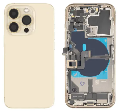 Produktbild von iPhone 14 Pro Gehäuse mit Backcover Gold