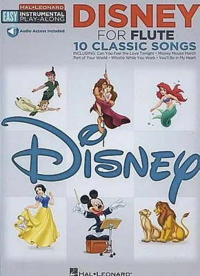 Obrázek produktu pro Disney - 10 Classic Songs Instrumental Play-Along - Flute (Book/Online Audio)