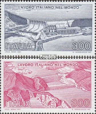 Produktbild von Briefmarken Italien 1981 Mi 1757-1758 (kompl.Ausg.) postfrisch Staudämme