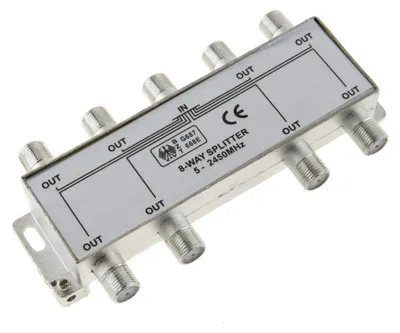 Produktbild von SAT & BK-Verteiler 8-fach Splitter 100dB geschirmt HD- und Unicable- tauchglich